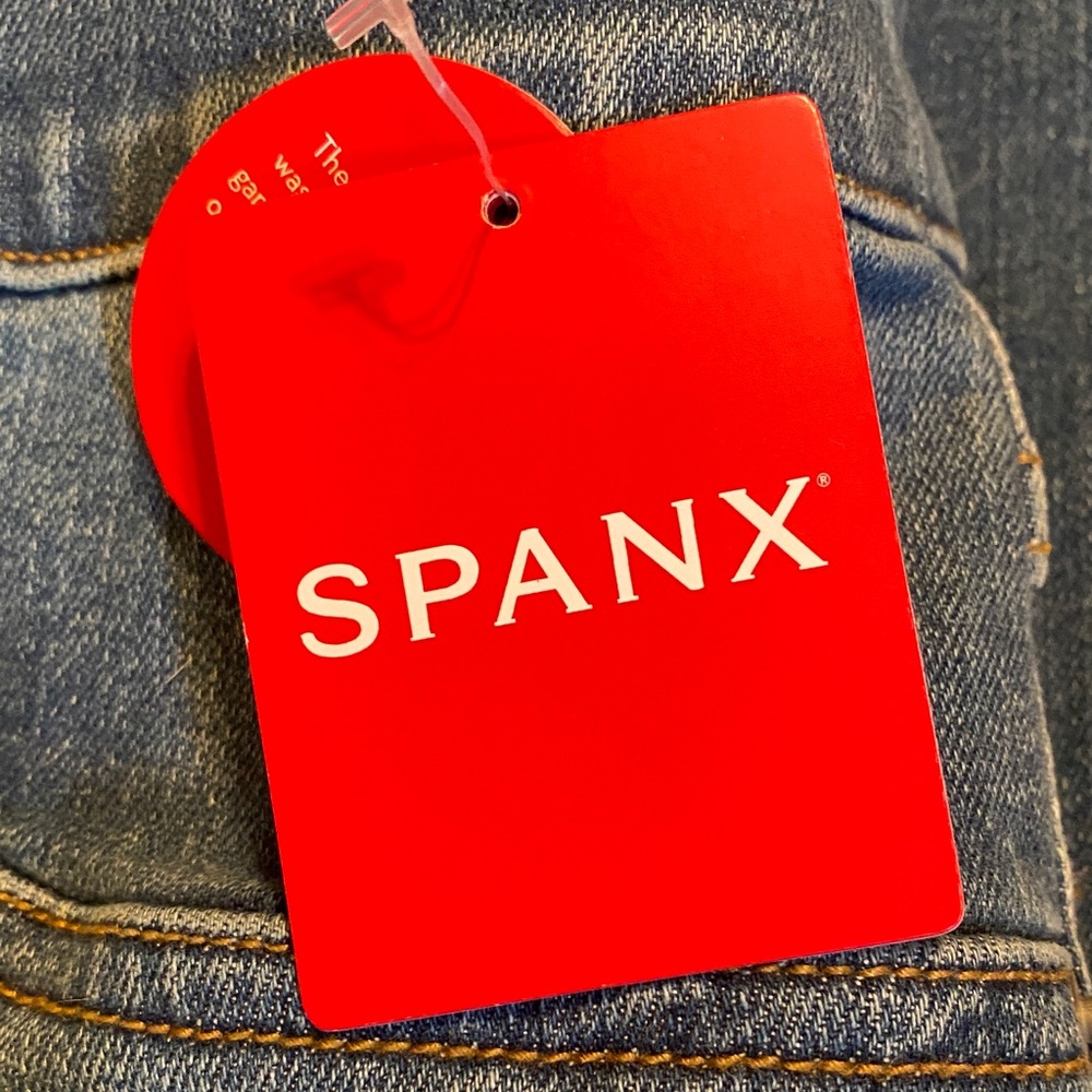 SPANX Women's Ankle Straight Leg Jeans - Vintage Indigo - NWT - Picture 2 of 5